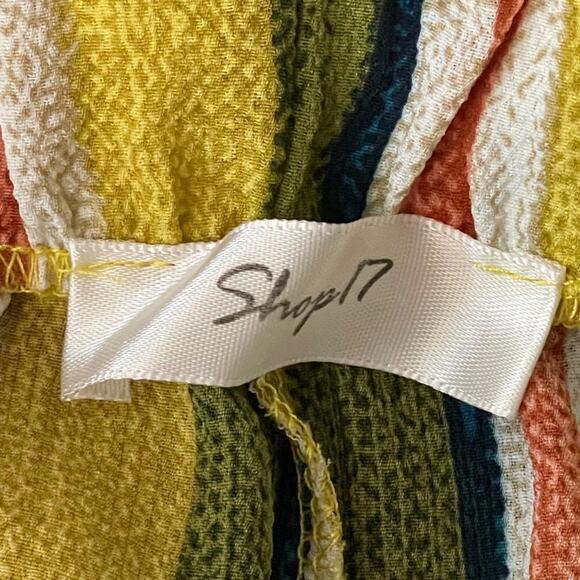 Boho Multicolor Stripe Pants Size Medium - Picture 4 of 8